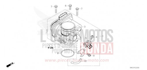 CORPS DE PAPILLON GL1800DAN de 2022